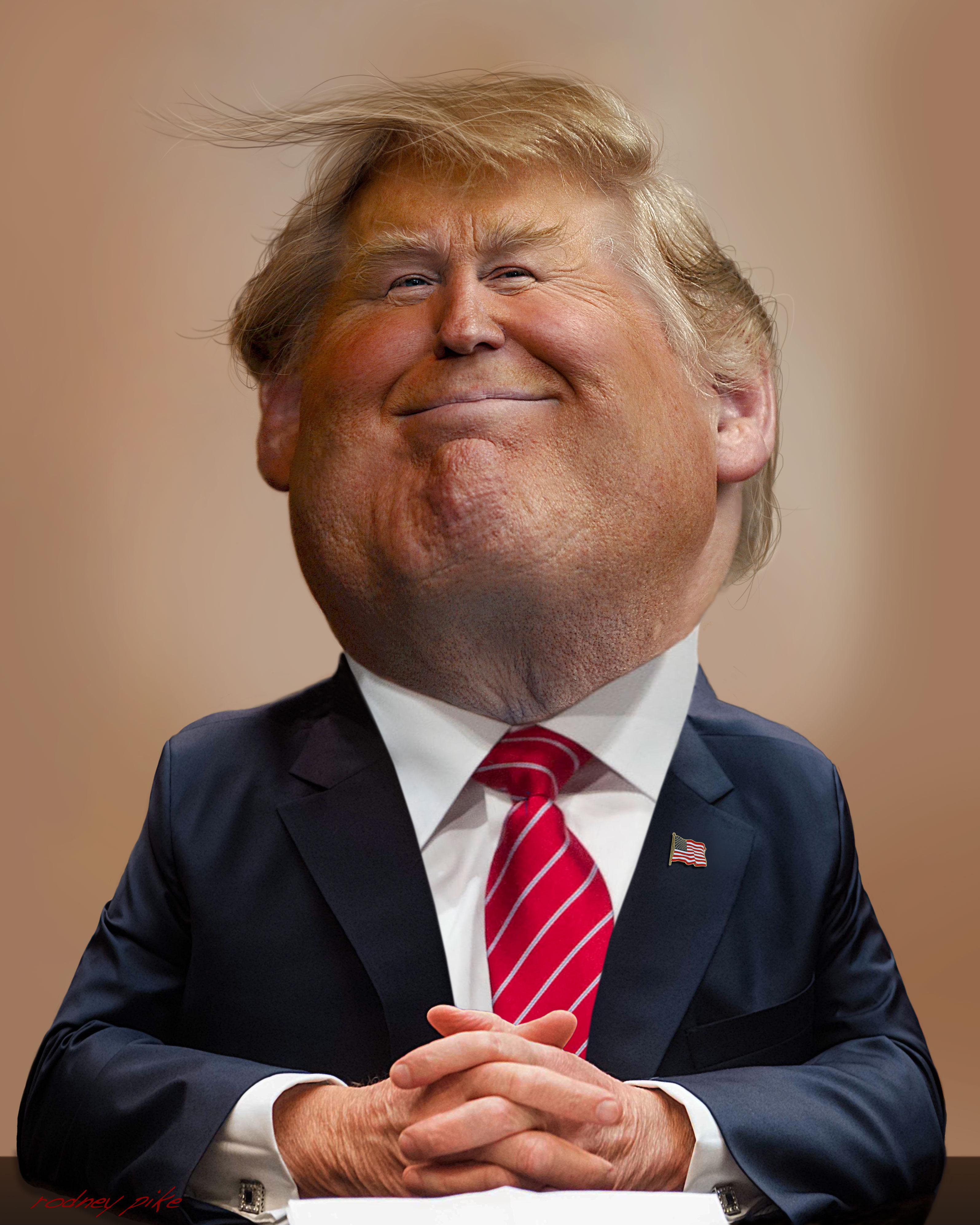 Trump 3190 x 3987 - Rodney Pike Humorous Illustrator