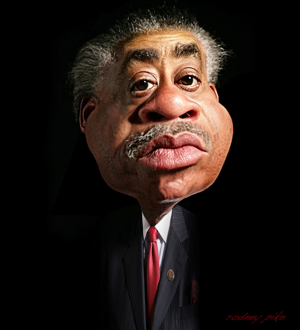 Image result for al sharpton caricature